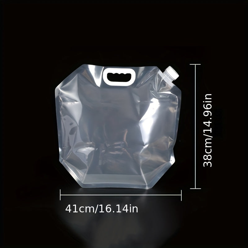 2.64gal Heavy-Duty Collapsible Water Container Jug Bag - Portable Lightweight Water Storage Suitable for Camping, Hiking, Emergency Prep, RV Travel | Capacity Water with Open-Top Design, Durable for Outdoor Adventures & Easy Pouring