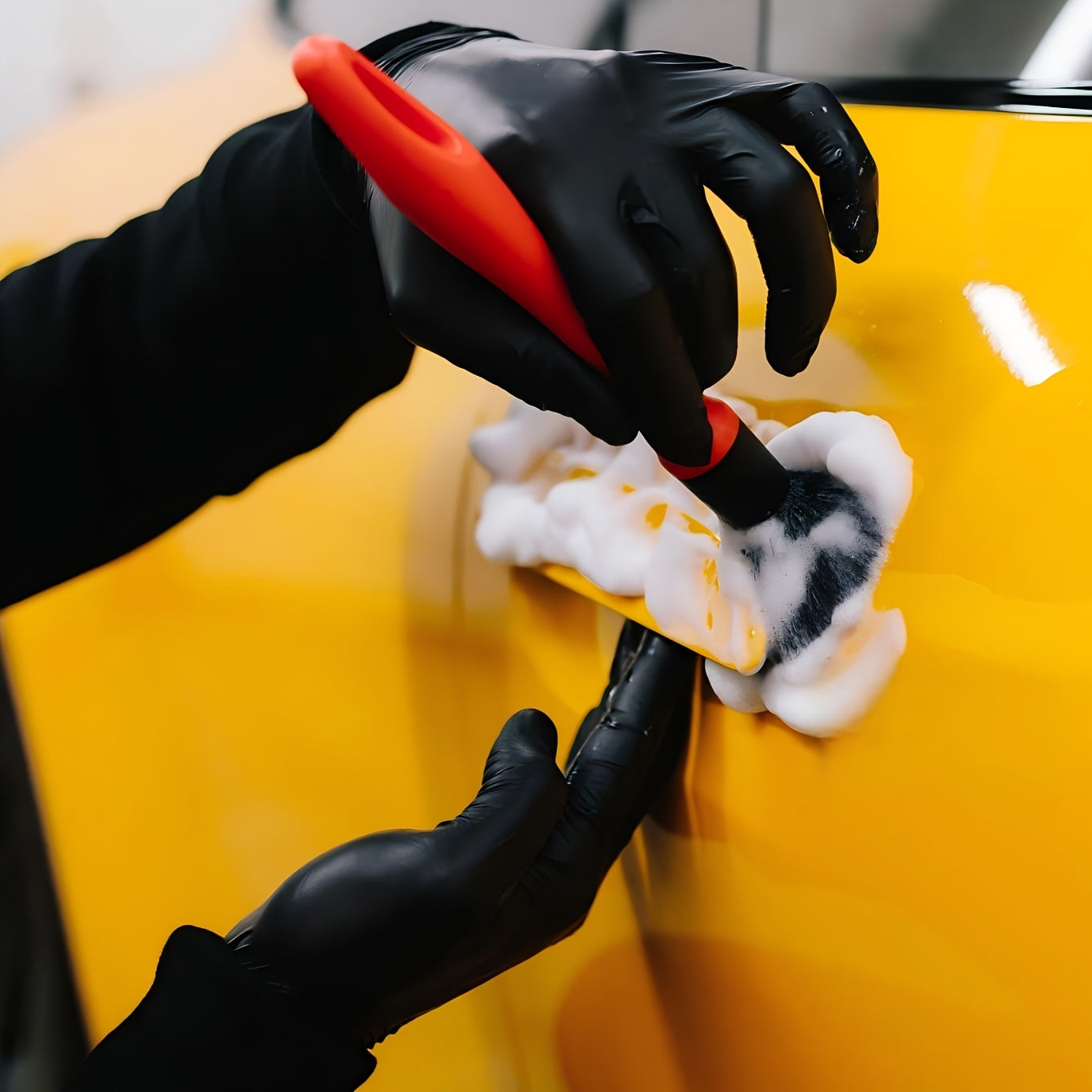 50 PCS Black Pure Nitrile Disposable Gloves, 5-Mil, Household Cleaning Gloves, Car Repair, Painting Operations, Kitchen Cleaning, Bathrooms, Durable, Stab Resistant, Piercing Textured Fingertips, Latex Free( S, M, L, XL) Local Warehouse, Fast Deliver