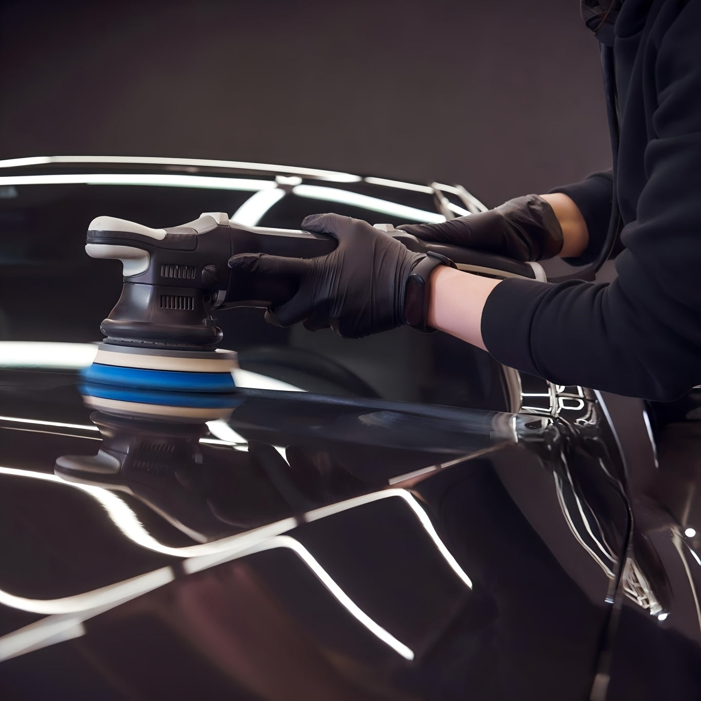 50 PCS Black Pure Nitrile Disposable Gloves, 5-Mil, Household Cleaning Gloves, Car Repair, Painting Operations, Kitchen Cleaning, Bathrooms, Durable, Stab Resistant, Piercing Textured Fingertips, Latex Free( S, M, L, XL) Local Warehouse, Fast Deliver