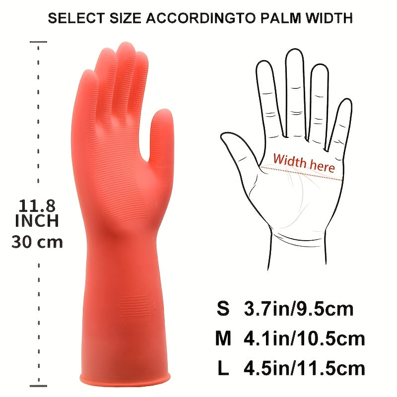 1 Pair, 5 Pairs, Premium Cleaning Gloves, Slip-resistant, High-strength, Suitable for Kitchen, Dishwashing, Laundry - Durable, Quick-drying, Multi-functional Home Helper - Essential Cleaning Tool