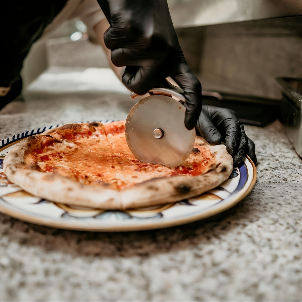 Durable Nitrile Gloves 50pcs Black Pure Nitrile Disposable Gloves | Durable, Latex Free, Thickened Design for Kitchen, Tattoo, Beauty Salon, Bathroom Cleaning - Large Medium Small