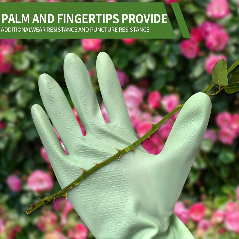Long, Thornless, Breathable, Durable and Adjustable Garden Gloves, Suitable for Garden Work, Pruning, Weeding, Household Cleaning, Washing and Sweeping - Machine Washable, Garden Tools, Household Tools