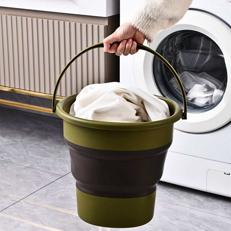 LDQ Multifunctional Large Capacity Foldable Storage Bucket, 1.32 Gallon\u002F2.38 Gallon\u002F4.49 Gallon, Durable PP Material, Suitable for Boat Cleaning, Outdoor Camping, Road Trips, Outdoor Fishing, Car Washing, Etc.,