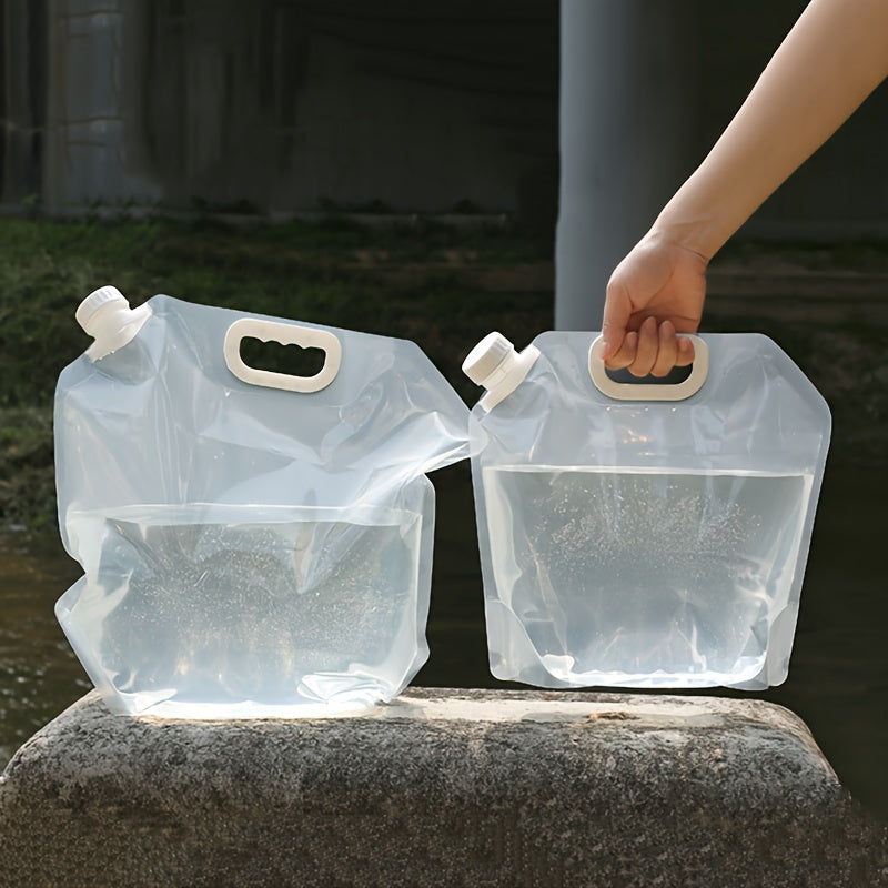 2.64gal Heavy-Duty Collapsible Water Container Jug Bag - Portable Lightweight Water Storage Suitable for Camping, Hiking, Emergency Prep, RV Travel | Capacity Water with Open-Top Design, Durable for Outdoor Adventures & Easy Pouring