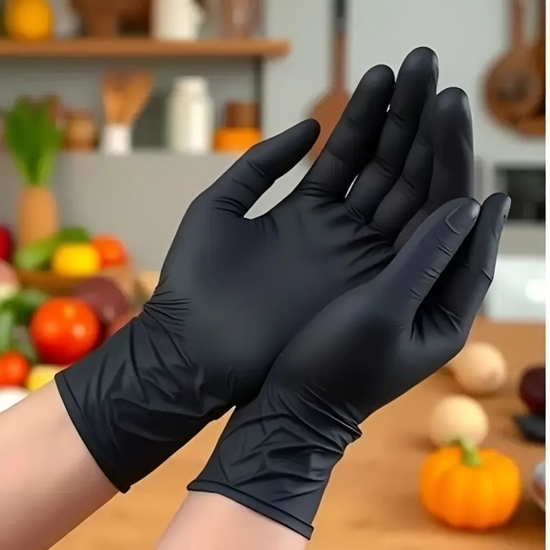 A Pack of 1000 Black Disposable Nitrile Gloves, Perfect for Household Cleaning. These Gloves Are Powder-Free, Latex-Free, And Non-Allergenic, Making Them Suitable for Various Situations And Available in Sizes S, M, L, And XL
