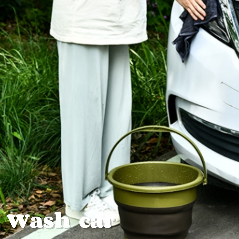 LDQ Multifunctional Large Capacity Foldable Storage Bucket, 1.32 Gallon\u002F2.38 Gallon\u002F4.49 Gallon, Durable PP Material, Suitable for Boat Cleaning, Outdoor Camping, Road Trips, Outdoor Fishing, Car Washing, Etc.,