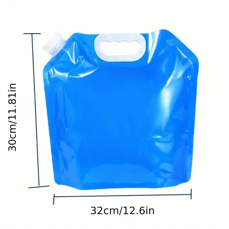 2.64gal Heavy-Duty Collapsible Water Container Jug Bag - Portable Lightweight Water Storage Suitable for Camping, Hiking, Emergency Prep, RV Travel | Capacity Water with Open-Top Design, Durable for Outdoor Adventures & Easy Pouring