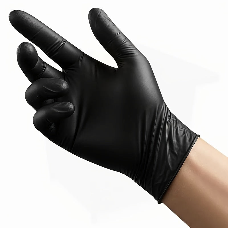 A Pack of 1000 Black Disposable Nitrile Gloves, Perfect for Household Cleaning. These Gloves Are Powder-Free, Latex-Free, And Non-Allergenic, Making Them Suitable for Various Situations And Available in Sizes S, M, L, And XL