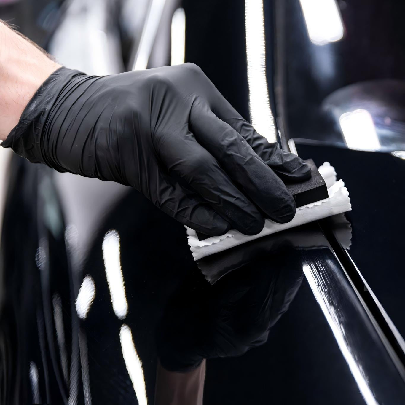 50 PCS Black Pure Nitrile Disposable Gloves, 5-Mil, Household Cleaning Gloves, Car Repair, Painting Operations, Kitchen Cleaning, Bathrooms, Durable, Stab Resistant, Piercing Textured Fingertips, Latex Free( S, M, L, XL) Local Warehouse, Fast Deliver