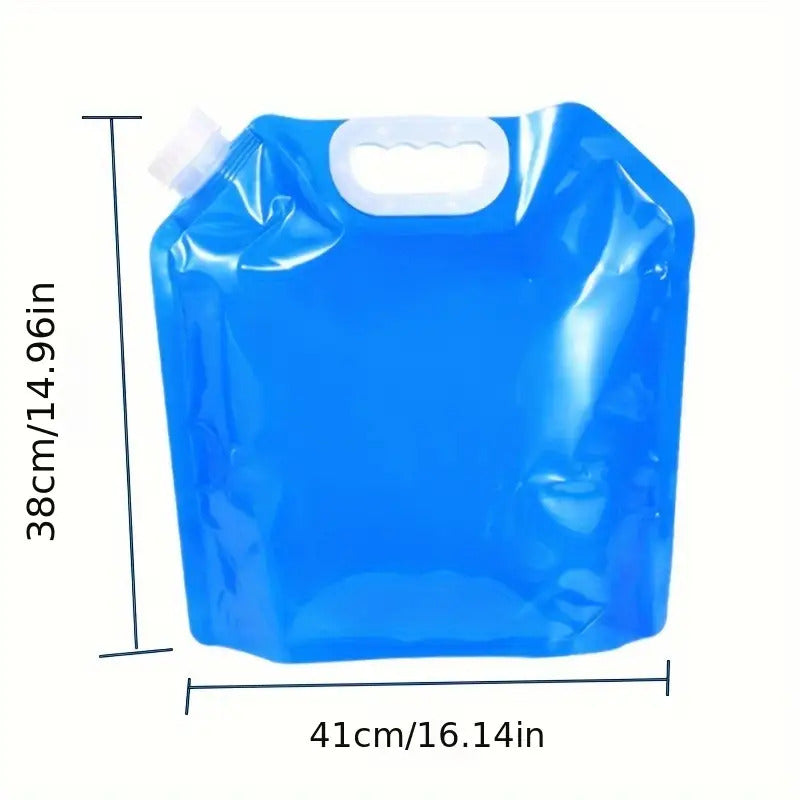 2.64gal Heavy-Duty Collapsible Water Container Jug Bag - Portable Lightweight Water Storage Suitable for Camping, Hiking, Emergency Prep, RV Travel | Capacity Water with Open-Top Design, Durable for Outdoor Adventures & Easy Pouring